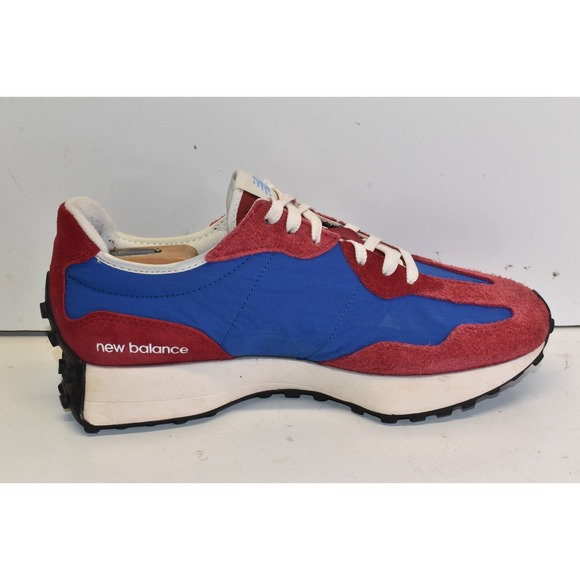 New Balance 327 Sneakers Team Red Blue MS327CH Men's US Size 9.5 Suede Running - Picture 2 of 9